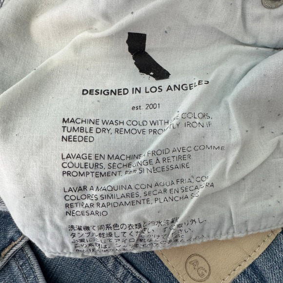 AG Adriano Goldschmied Dylan Jeans Size 40x34 Talavera Wash Slim Straight Denim - Picture 13 of 13